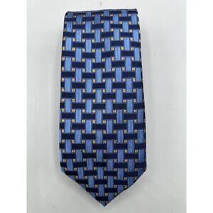 JOS A BANK‎ Traveler Collection 100% Silk Tie Multicolor Knit Pattern EUC